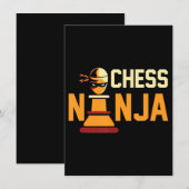 Cool Chess Ninja Chess Lovers Gift Kaart (Voorkant / Achterkant)