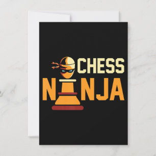Cool Chess Ninja Chess Lovers Gift Kaart
