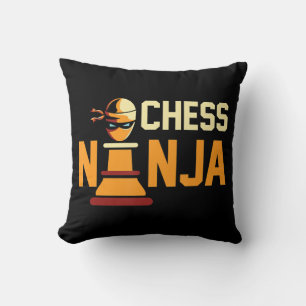 Cool Chess Ninja Chess Lovers Gift Kussen