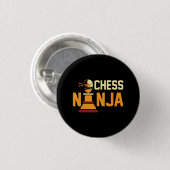 Cool Chess Ninja Chess Lovers Gift Ronde Button 3,2 Cm (Voorkant /achterkant)