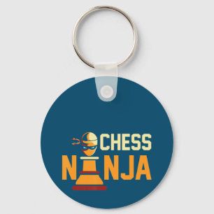 Cool Chess Ninja Chess Lovers Gift Sleutelhanger