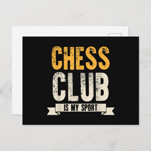 Cool Chess Player Lover Birthday Gift Chess Club Aankondigingskaart (Voorkant / Achterkant)