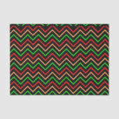 Cool Chevron-patroon op zwart Tissuepapier (Voorkant)