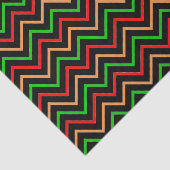 Cool Chevron-patroon op zwart Tissuepapier (Detail)