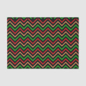 Cool Chevron Pattern on Black Tissuepapier (Voorkant)