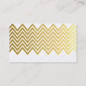 COOL CHEVRON PATTERN vet spot gouden folie Visitekaartje (Achterkant)