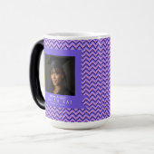 Cool chevronprintcadeau voor haar afstuderen magische mok (Voorkant links)