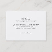 Cool Chic Black en Copper Stripes Designer Visitekaartje (Achterkant)