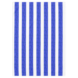 Cool Chic Blauw Geometrische Strepen Tafelkleed