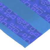 Cool Chic Blue Geometric Stripes Tafelloper (Hoek)