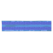 Cool Chic Blue Geometric Stripes Tafelloper (Horizontaal)