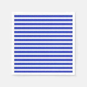 Cool Chic Blue geometrische strepen Servet