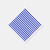 Cool Chic Blue geometrische strepen Servet (Hoek)