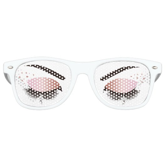 Cool Chic Faux Lashes Retro Zonnebril (Voorkant)