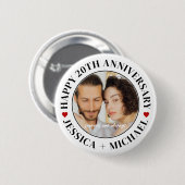 Cool Chic Gelukkige Verjaardag Aangepaste Foto Per Ronde Button 5,7 Cm (Voorkant /achterkant)
