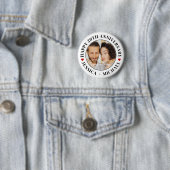 Cool Chic Gelukkige Verjaardag Aangepaste Foto Per Ronde Button 5,7 Cm (In situ)