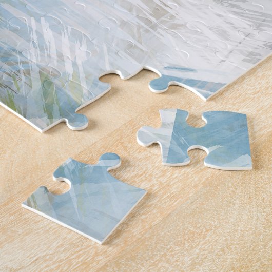 Cool Chic Industrial Abstract Fusion Art Legpuzzel (Zijkant)