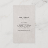 Cool Chic  rustiek zwart krijtbord Visitekaartje (Achterkant)