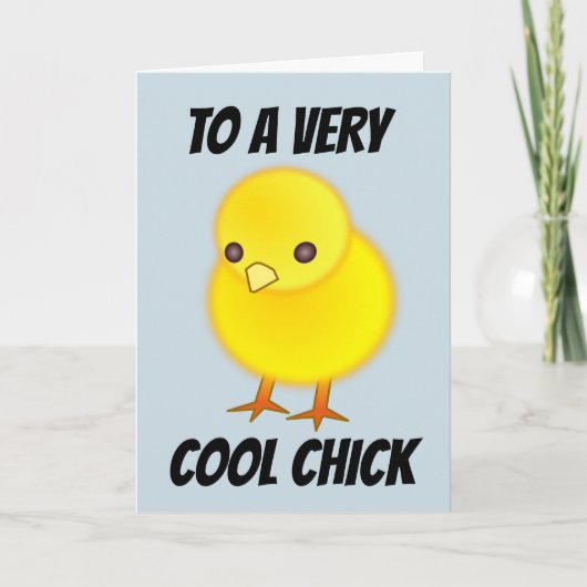 COOL CHICK BIRTHDAY VOOR HAAR KAART (Voorkant)