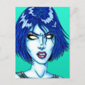 Cool Chick Briefkaart (Voorkant)