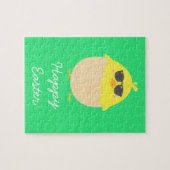 Cool Chick funky Easter yellow chick Legpuzzel (Horizontaal)