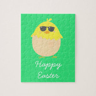 Cool Chick funky Easter yellow chick Legpuzzel