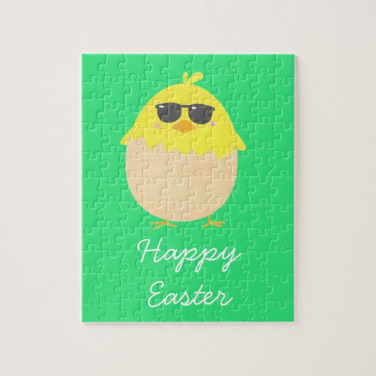 Cool Chick funky Easter yellow chick Legpuzzel (Verticaal)