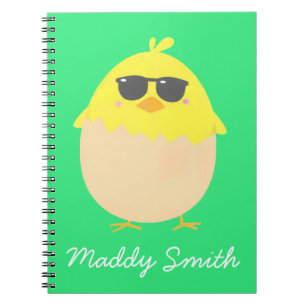 Cool Chick funky Easter yellow chick Notitieboek