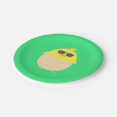 Cool Chick funky Easter yellow chick Papieren Bordje (Gekanteld)