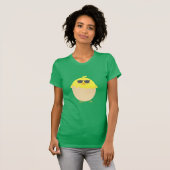 Cool Chick funky Easter yellow chick T-shirt (Voorkant volledig)