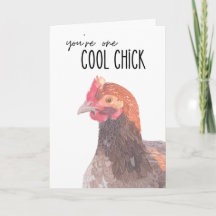 Cool Chick Gefeliciteerd Kaart