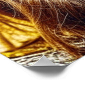 Cool Chick met Reflectie van een Muzikaal Festival Poster (Hoek)