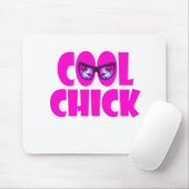 cool chick-muisblok muismat (Met muis)