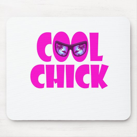 cool chick-muisblok muismat (Voorkant)