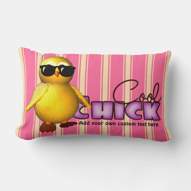 Cool Chick op maat Kussen (Voorkant)