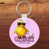Cool Chick persoonlijke Sleutelhanger (Voorkant)