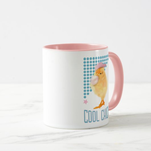 Cool Chick Retro Style Mok (Voorkant rechts)