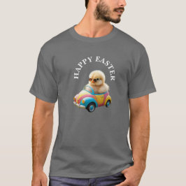 Cool Chick Rijdende Paasauto Mannen T-shirt
