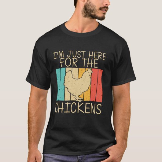 Cool Chicken Art voor Mannen Vrouwen Kippenliefheb T-shirt (Voorkant)