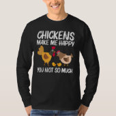 Cool Chicken For Men Women Rooster Hen Chicks Poul T-shirt (Voorkant)