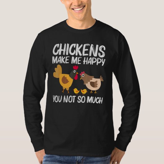 Cool Chicken For Men Women Rooster Hen Chicks Poul T-shirt (Voorkant)