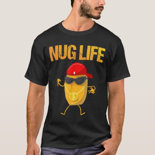 Cool Chicken Nugget Art For Boys Kids Chicken Nugg T-shirt (Voorkant)