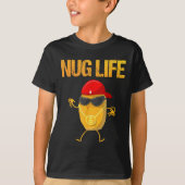 Cool Chicken Nugget Art For Boys Kids Chicken Nugg T-shirt (Voorkant)