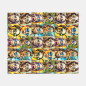 Cool Chicks in Zonnebril AI Art Fleece Deken (Voorkant (Horizontaal))