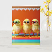 Cool Chicks Regenboog Platformkaart Kaart (Gele Bloem)