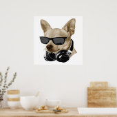 Cool Chihuahua | Chihuahua Wearing Glasses Poster (Keuken)