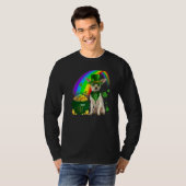 Cool Chihuahua Hond Leprechauns Shamrock Klaver Pa T-shirt (Voorkant volledig)