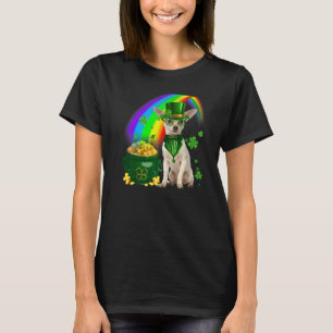 Cool Chihuahua Hond Leprechauns Shamrock Klaver Pa T-shirt