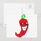 Cool Chili Pepper Briefkaart (Voorkant / Achterkant)