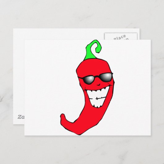 Cool Chili Pepper Briefkaart (Voorkant / Achterkant)